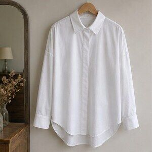 Navy V Neck Top